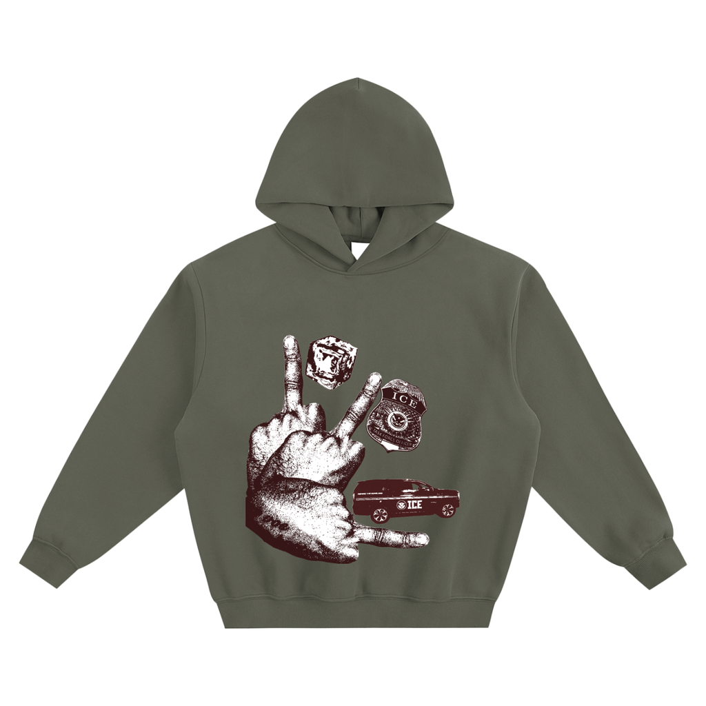 "F*ck ICE " Boxy Hoodie